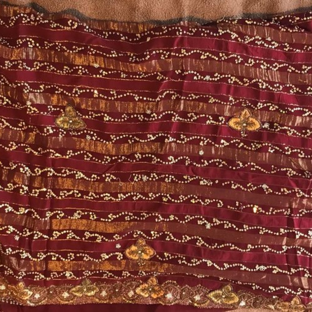 Brand New Wedding / Party Heavy Sari with Zardosi Work
